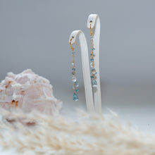 画像をギャラリービューアに読み込む, ✨NEW【11月の誕生石】ブルートパーズのチェーンピアス
