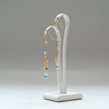 画像をギャラリービューアに読み込む, ✨NEW【11月の誕生石】ブルートパーズとシトリンのチェーンピアス
