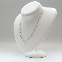 画像をギャラリービューアに読み込む, ✨NEW【11月誕生石】ブルートパーズ・リーフカット/粒々ネックレス
