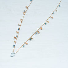 画像をギャラリービューアに読み込む, ✨NEW【11月誕生石】ブルートパーズ・リーフカット/粒々ネックレス
