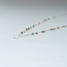 画像をギャラリービューアに読み込む, ✨NEW【11月誕生石】ブルートパーズ・リーフカット/粒々ネックレス
