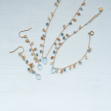 画像をギャラリービューアに読み込む, ✨NEW【11月誕生石】ブルートパーズ・リーフカット/粒々ネックレス
