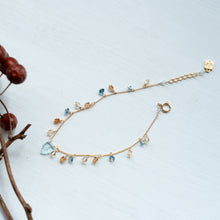 画像をギャラリービューアに読み込む, ✨NEW【11月誕生石】ブルートパーズのリーフカット/粒々ブレスレット
