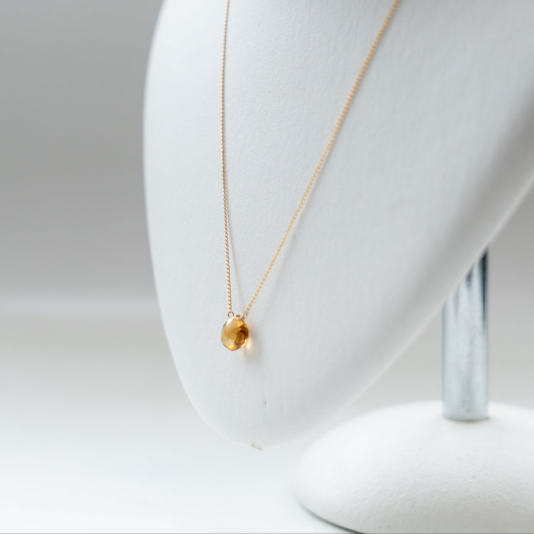 ✨NEW【11月誕生石】シトリンのネックレス/マロンカット