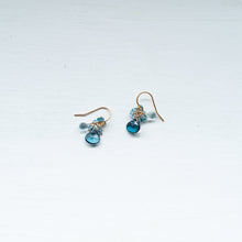 画像をギャラリービューアに読み込む, ✨NEW【11月の誕生石】ブルートパーズのブーケピアス
