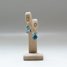 画像をギャラリービューアに読み込む, ✨NEW【11月の誕生石】ブルートパーズのブーケピアス
