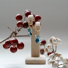 画像をギャラリービューアに読み込む, ✨NEW【11月の誕生石】ブルートパーズのブーケピアス
