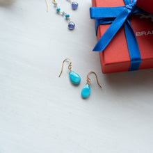 画像をギャラリービューアに読み込む, 【12月誕生石】ターコイズピアス
