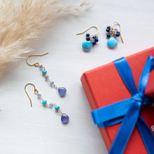 画像をギャラリービューアに読み込む, 【12月誕生石】ターコイズ ブーケピアス
