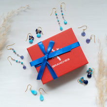 画像をギャラリービューアに読み込む, 【12月誕生石】タンザナイト ロングピアス
