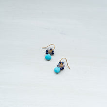 画像をギャラリービューアに読み込む, 【12月誕生石】ターコイズ ブーケピアス
