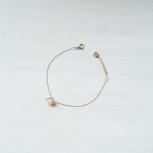 画像をギャラリービューアに読み込む, ✨NEW【3月誕生石】　アクアマリン・珊瑚チャームブレスレット
