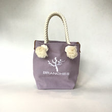 画像をギャラリービューアに読み込む, BRANCHES オリジナル　トートバッグ　＊珊瑚刺繍入り＊ウィステリア (白刺繍、白紐)
