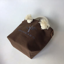 画像をギャラリービューアに読み込む, BRANCHES オリジナル　トートバッグS　＊珊瑚刺繍入り＊ココア（グレー刺繍、白紐）
