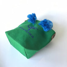 画像をギャラリービューアに読み込む, BRANCHES オリジナル　トートバッグS　＊珊瑚刺繍入り＊モスグリーン（青刺繍、青紐）
