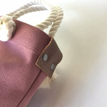 画像をギャラリービューアに読み込む, BRANCHES オリジナル　トートバッグS　＊珊瑚刺繍入り＊プラム（白刺繍、白紐）
