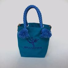 画像をギャラリービューアに読み込む, BRANCHES オリジナル　トートバッグS　＊珊瑚刺繍入り＊ダークブルー(青刺繍、青紐)
