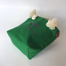 画像をギャラリービューアに読み込む, BRANCHES オリジナル　トートバッグ　＊珊瑚刺繍入り＊モスグリーン(グレー刺繍、白紐）
