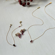 画像をギャラリービューアに読み込む, トルマリンとオパールのブーケピアス/ポスト
