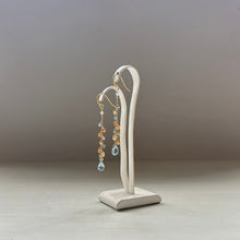 画像をギャラリービューアに読み込む, ✨NEW【11月の誕生石】ブルートパーズとシトリンのチェーンピアス
