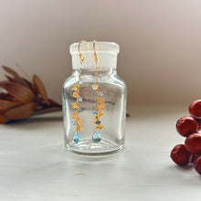 画像をギャラリービューアに読み込む, ✨NEW【11月の誕生石】ブルートパーズとシトリンのチェーンピアス
