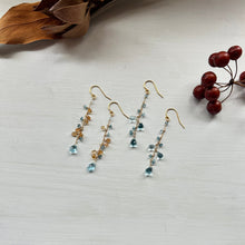 画像をギャラリービューアに読み込む, ✨NEW【11月の誕生石】ブルートパーズとシトリンのチェーンピアス
