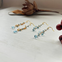 画像をギャラリービューアに読み込む, ✨NEW【11月の誕生石】ブルートパーズとシトリンのチェーンピアス
