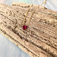 画像をギャラリービューアに読み込む, 【10月誕生石】トルマリンのネックレス/ペアシェイプ
