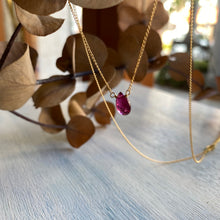 画像をギャラリービューアに読み込む, 【10月誕生石】トルマリンのネックレス/ペアシェイプ
