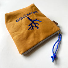 画像をギャラリービューアに読み込む, NEW✨　珊瑚ロゴ刺繍ポーチ　Sサイズ(キャニオンブラウン)　
