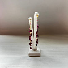 画像をギャラリービューアに読み込む, ✨NEW【1月誕生石】ガーネットチェーンピアス/ロング
