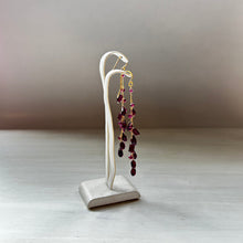 画像をギャラリービューアに読み込む, ✨NEW【1月誕生石】ガーネットチェーンピアス/ロング
