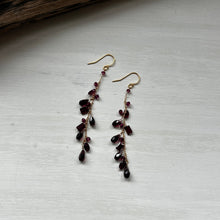 画像をギャラリービューアに読み込む, ✨NEW【1月誕生石】ガーネットチェーンピアス/ロング

