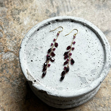 画像をギャラリービューアに読み込む, ✨NEW【1月誕生石】ガーネットチェーンピアス/ロング
