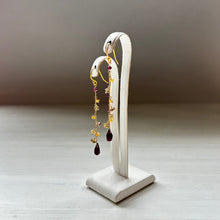 画像をギャラリービューアに読み込む, ✨NEW【1月誕生石】ガーネットmixチェーンピアス
