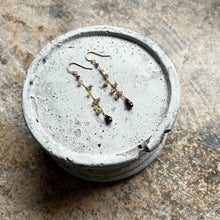 画像をギャラリービューアに読み込む, ✨NEW【1月誕生石】ガーネットmixチェーンピアス
