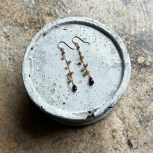 画像をギャラリービューアに読み込む, ✨NEW【1月誕生石】ガーネットmixチェーンピアス
