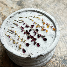 画像をギャラリービューアに読み込む, ✨NEW【1月誕生石】スぺサタイトガーネットチェーンピアス
