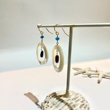 画像をギャラリービューアに読み込む, ✨NEW✨ 白蝶ドーナツ・天然石ピアス
