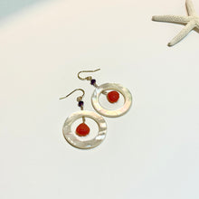 画像をギャラリービューアに読み込む, ✨NEW✨ 白蝶ドーナツ・天然石ピアス
