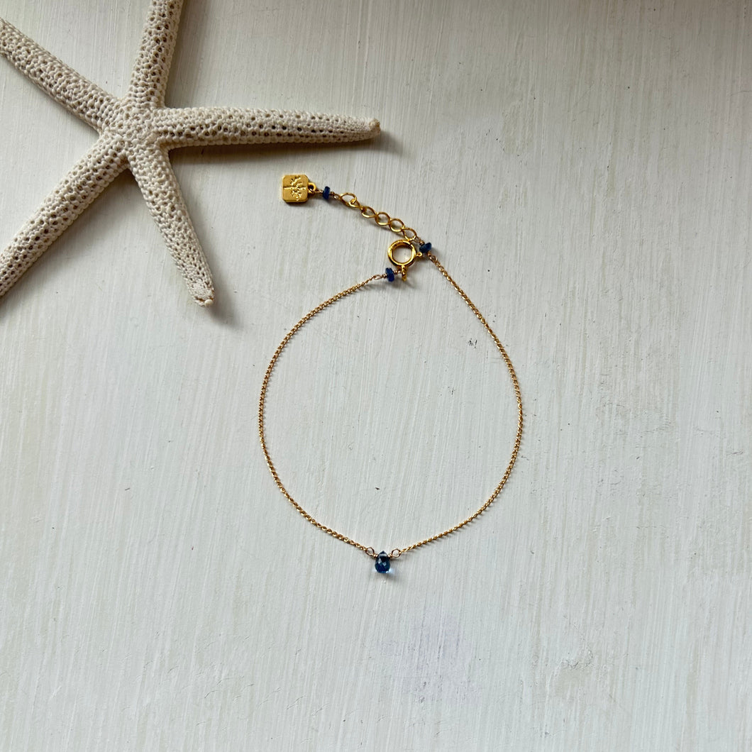 サファイアブレスレット/ライトブルー