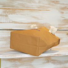 画像をギャラリービューアに読み込む, BRANCHES オリジナル　トートバッグМ　＊珊瑚刺繍入り＊モカ（青刺繍、白紐）
