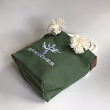 画像をギャラリービューアに読み込む, ✨NEW!!　BRANCHES オリジナル　トートバッグ　＊珊瑚刺繍入り＊エバーグリーン～白刺繍
