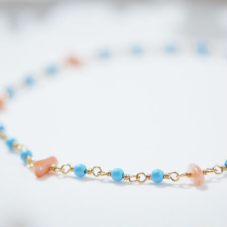 深海珊瑚　ブレスレット　約16mm アクセサリー BRANCHES K14GF 深海珊瑚ブレスレット 石垣島アクセサリー