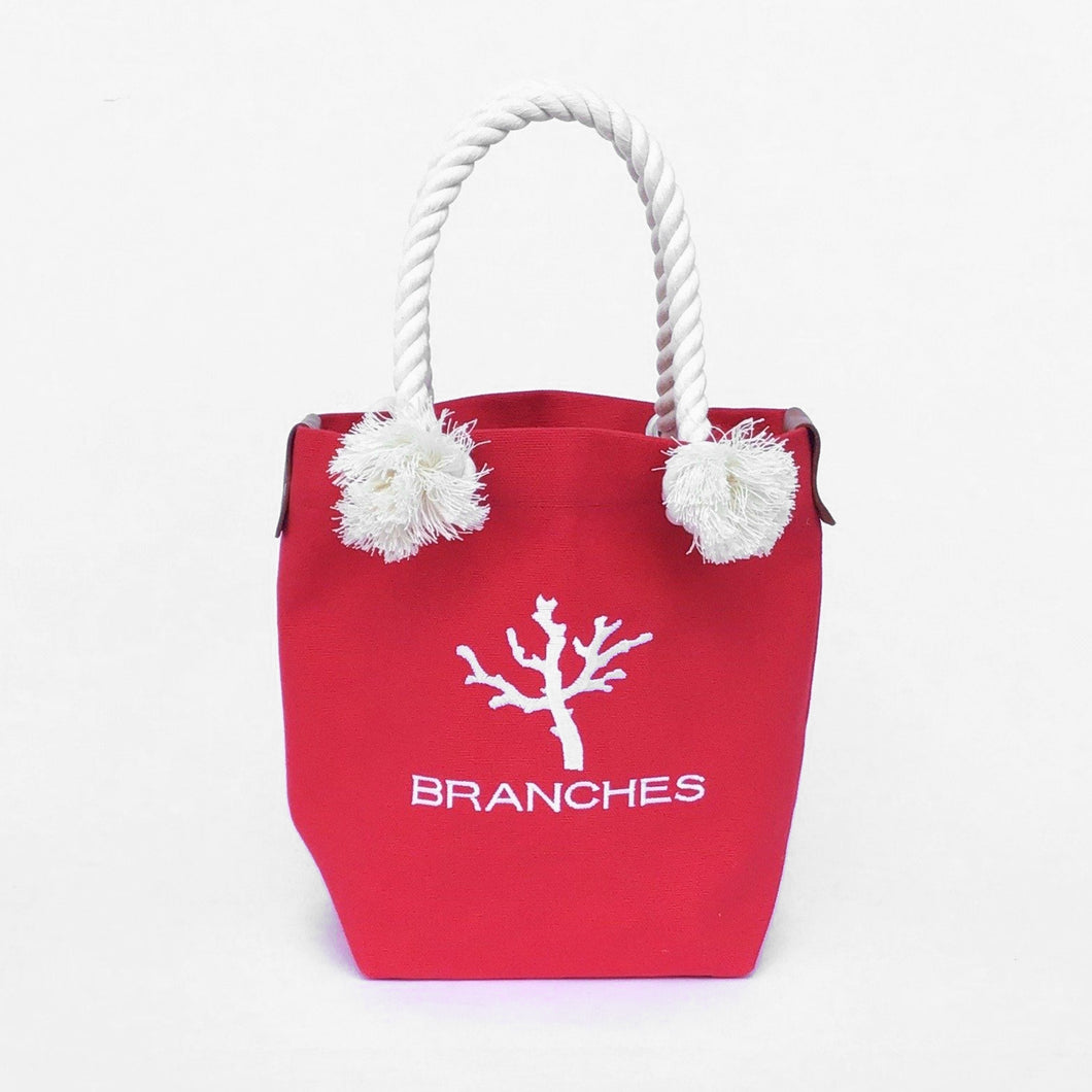 BRANCHES オリジナル　トートバッグ　＊珊瑚刺繍入り＊　（レッド）