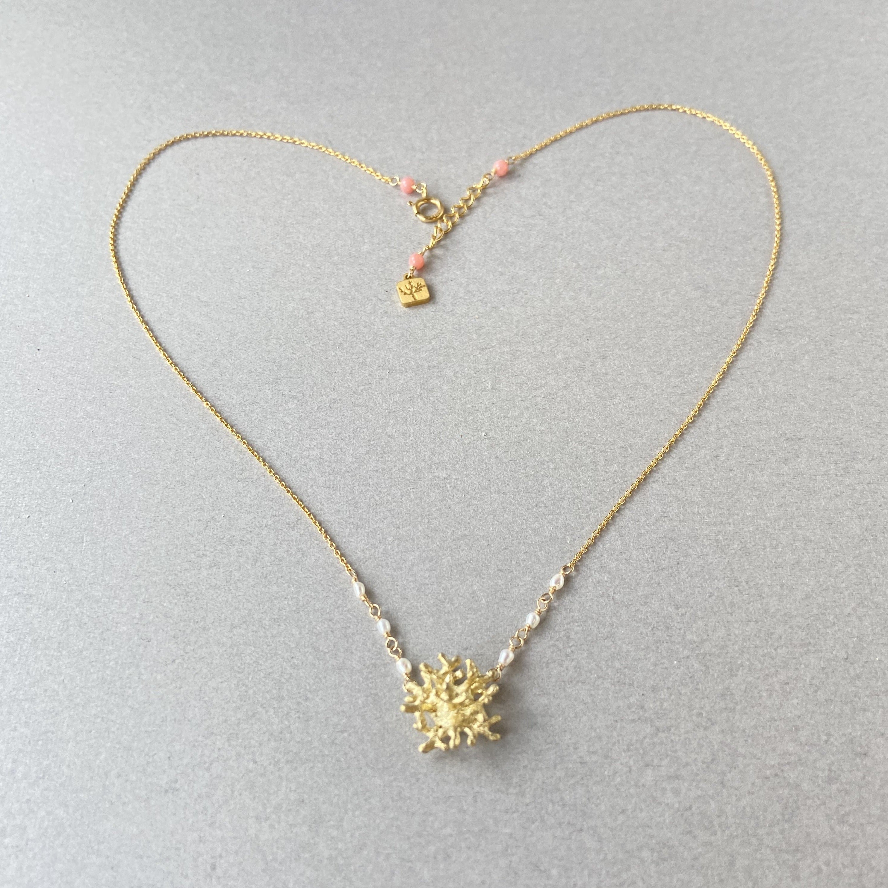 美品✨珊瑚ネックレス　マーブル　ラウンド　シルバー刻印 IMG_6824.jpg?v=1622104698