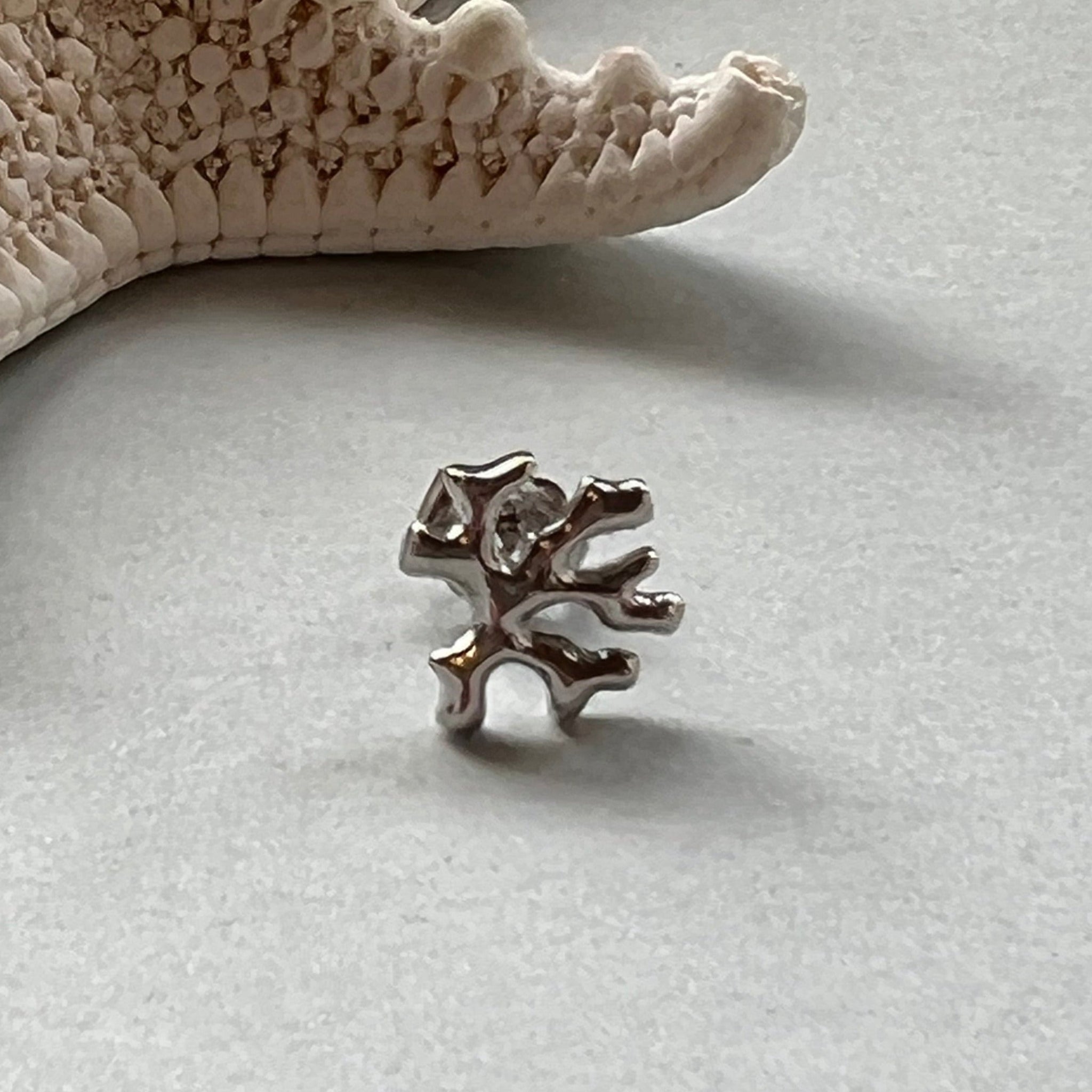 BRANCHES サージカルステンレス片方ピアス 珊瑚モチーフ 石垣島